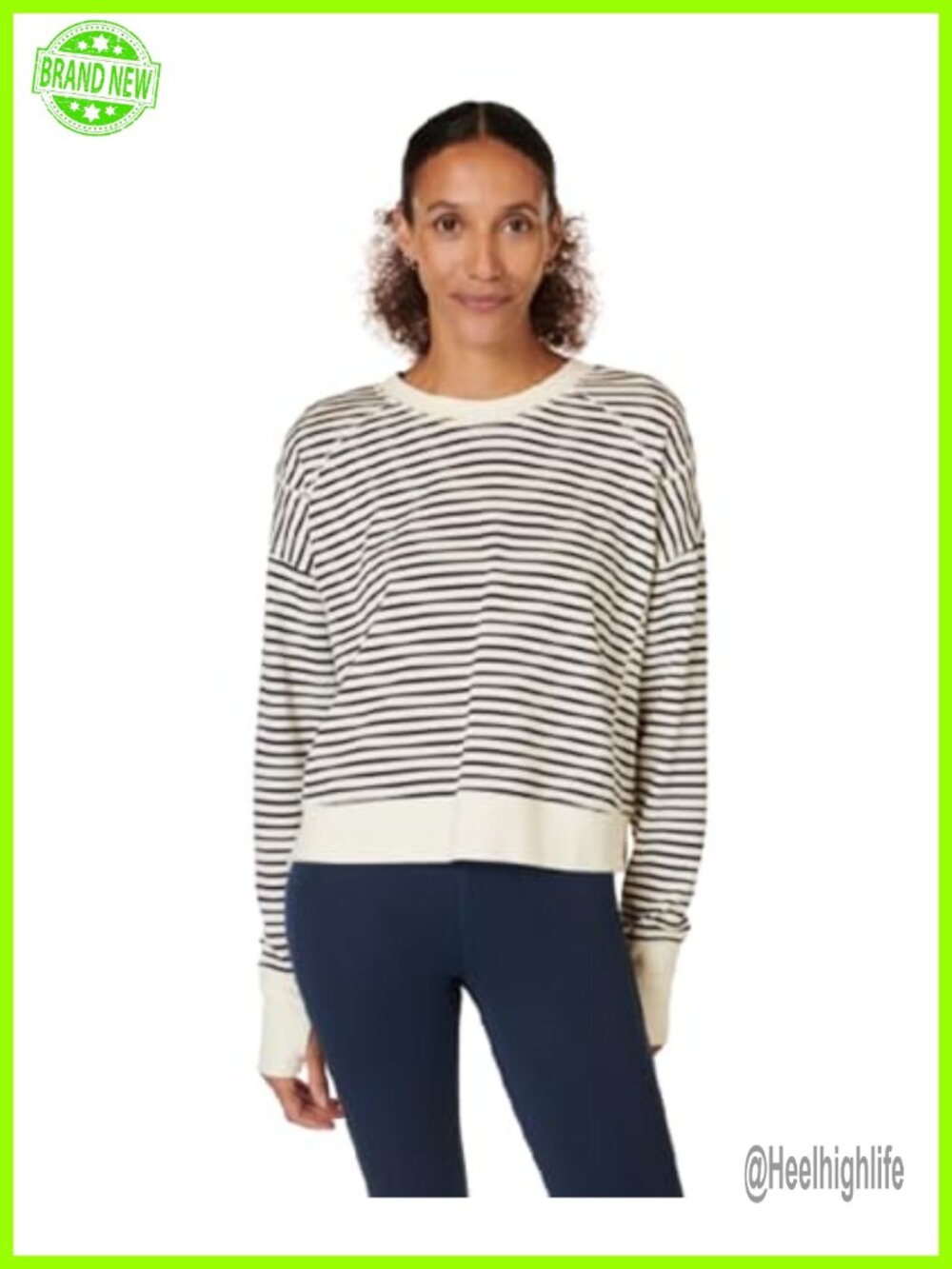 After Class Longline Crewneck Sweatshirt with Side Slit